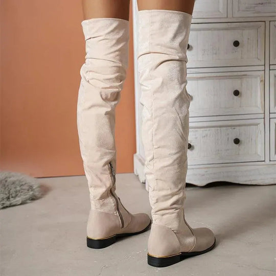Heidi-Mode | Overknee laarzen gemaakt van suede