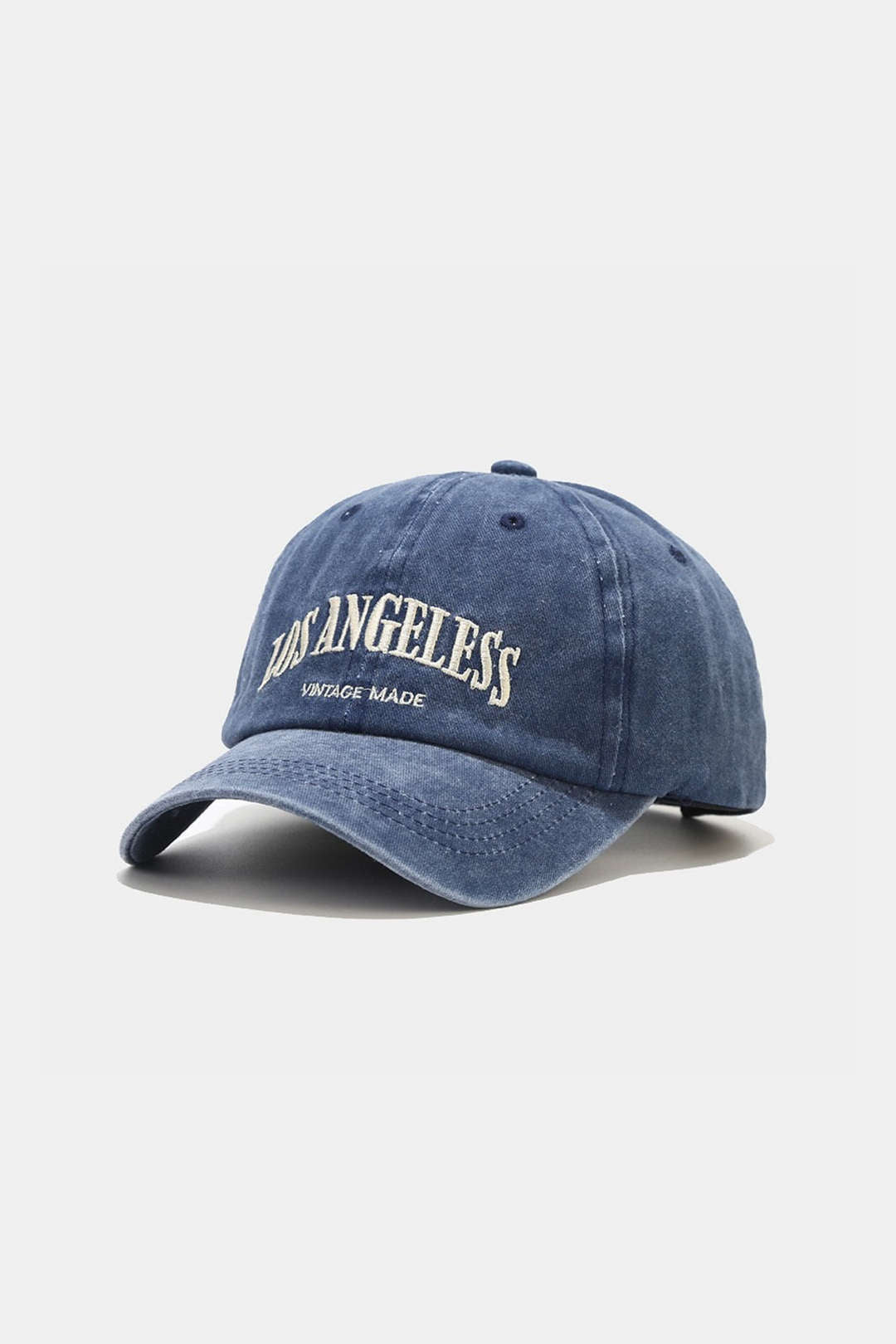 Denim-Baseballkappe mit Buchstabendruck