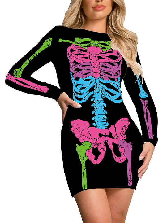 Halloween-Skelett-Kleid - Luna