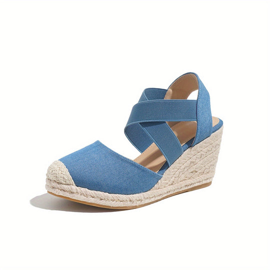 Heidi-Mode | Damen Espadrilles mit Keilabsatz