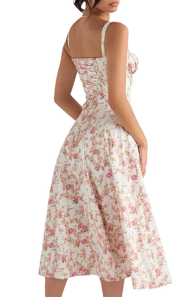 Heidi-Mode | Blumen Kleid mit Korsett