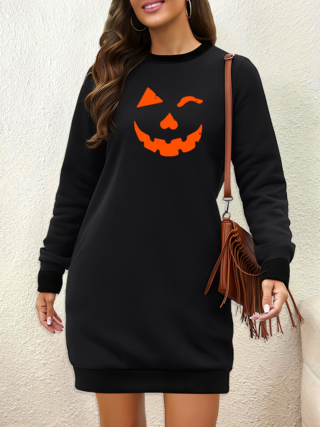 Halloween-Smile-Sweaterkleid - Lisa