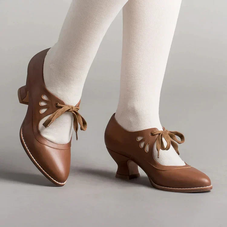 Heidi-Mode | Edwardianische Lederschuhe für Damen