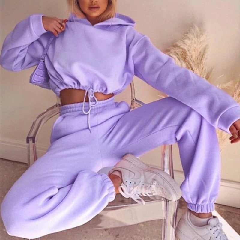 Heidi-Mode | Modisches Loungewear-Set mit Kurzem Hoodie und Jogginghose