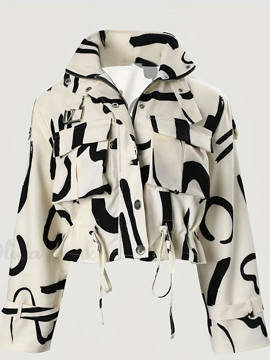 Elegante Jacke mit Stehkragen für Damen
