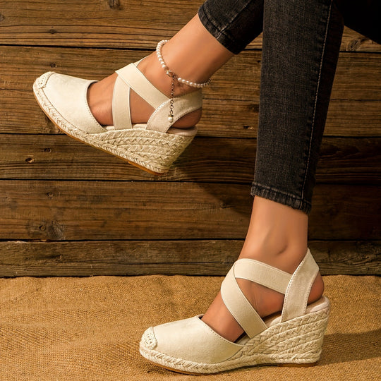 Heidi-Mode | Damen Espadrilles mit Keilabsatz