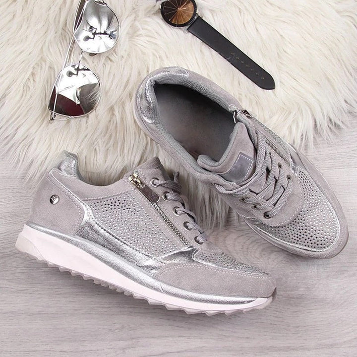 Heidi-Mode | Advanced Comfort & Support Zip Up Sneakers für Frauen