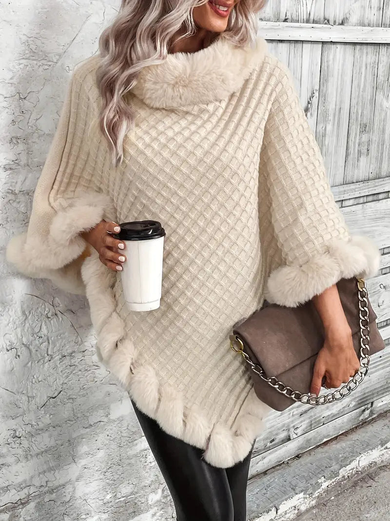 Heidi-Mode | Poncho-Style Strickpullover