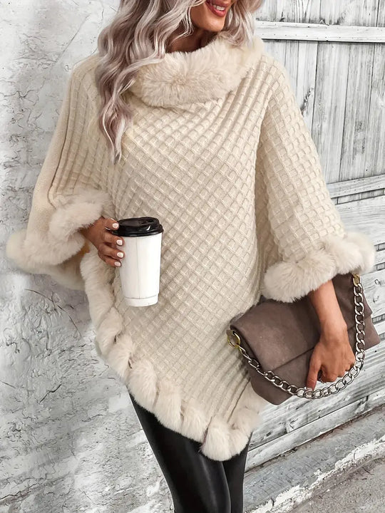 Heidi-Mode | Poncho-Style Strickpullover