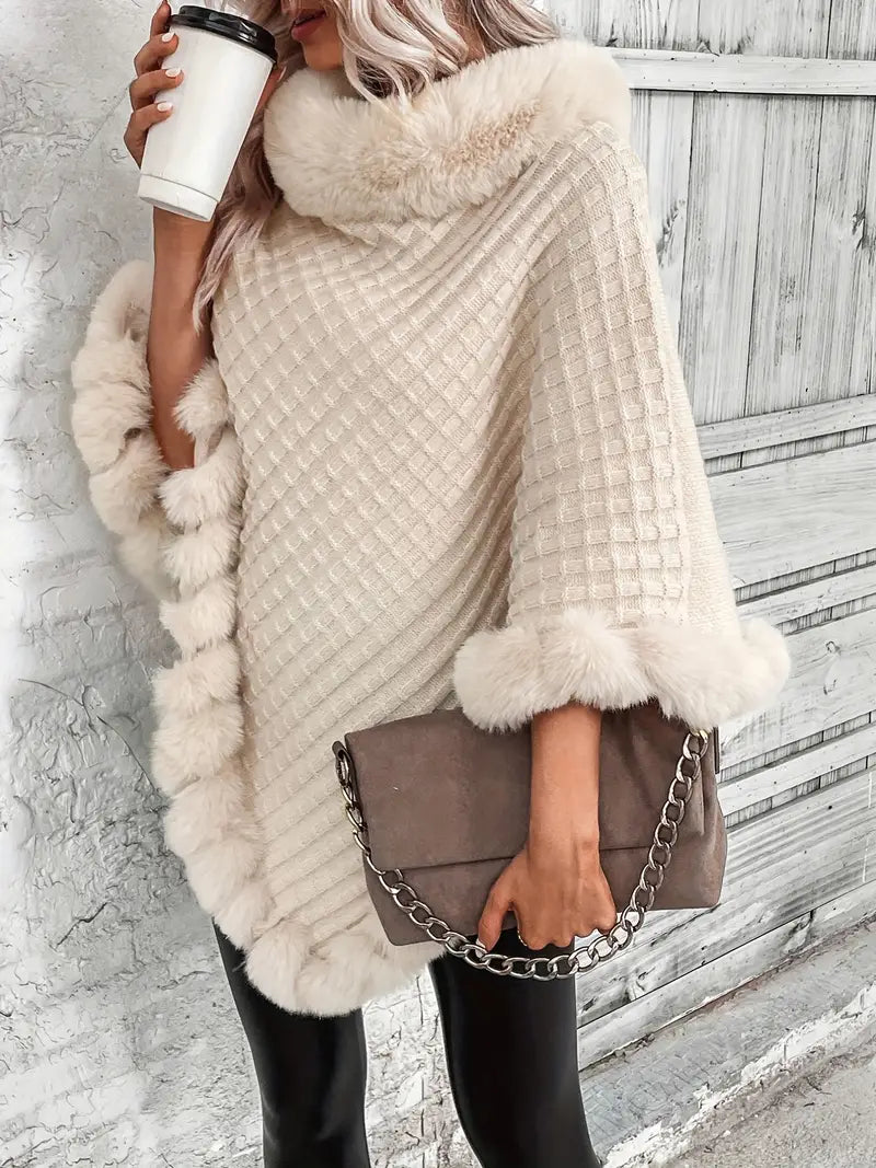 Heidi-Mode | Poncho-Style Strickpullover
