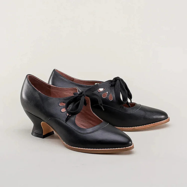 Heidi-Mode | Edwardianische Lederschuhe für Damen