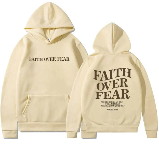 Heidi-Mode Over Fear Psalms 118:6 - Unisex Hoodie in Übergröße