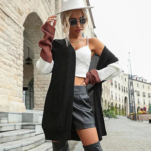 Heidi-Mode | Lange Damen Strickjacke Pullover