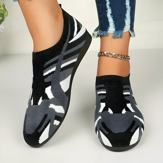 Heidi-Mode | Flache Schuhe mit Camouflage Muster für Frauen