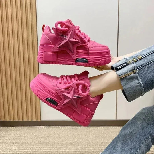 Heidi-Mode | Sneakers Donna mit Plateau und Stella