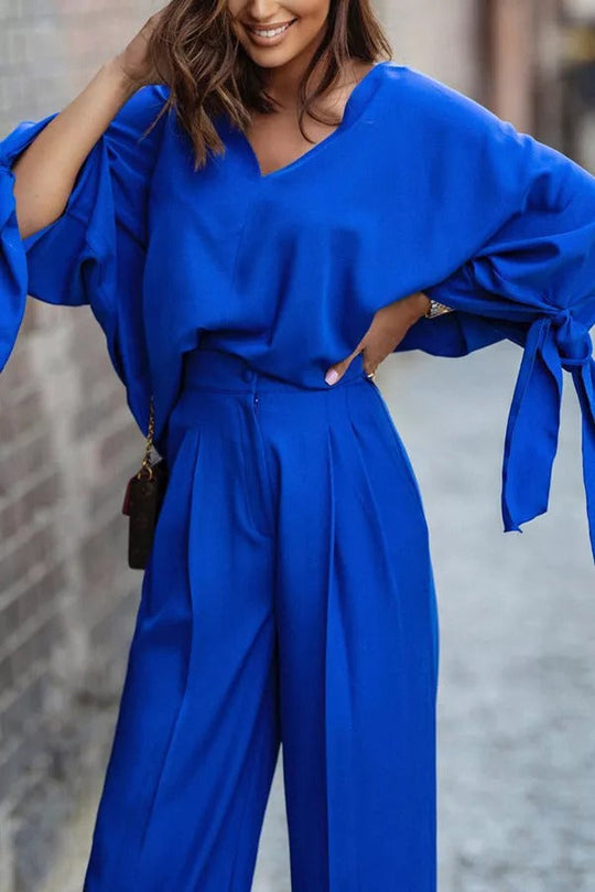 Heidi-Mode | Newport Look Kimono Weitbeinige Hose Anzug
