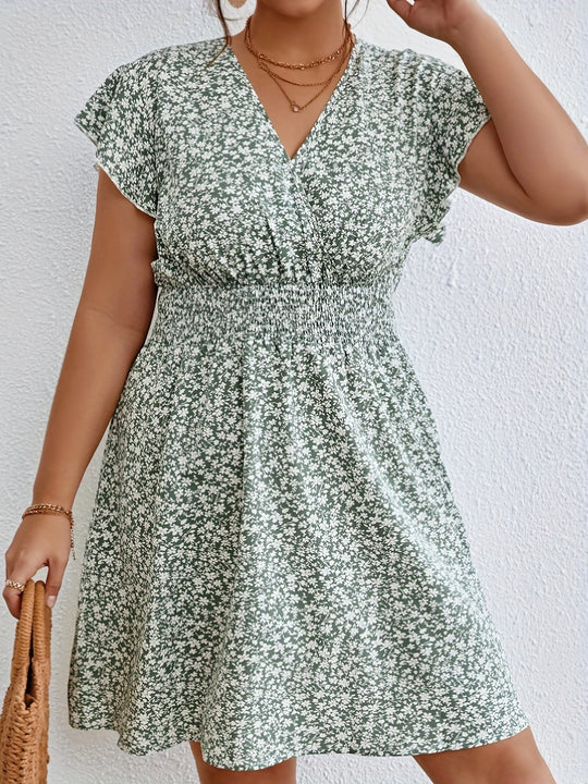 Plus Size Rüschenkleid - Clara