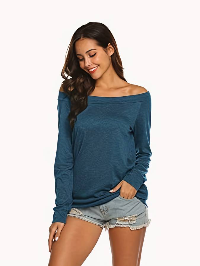 Heidi-Mode | Dünner Pullover mit Einem Schulter