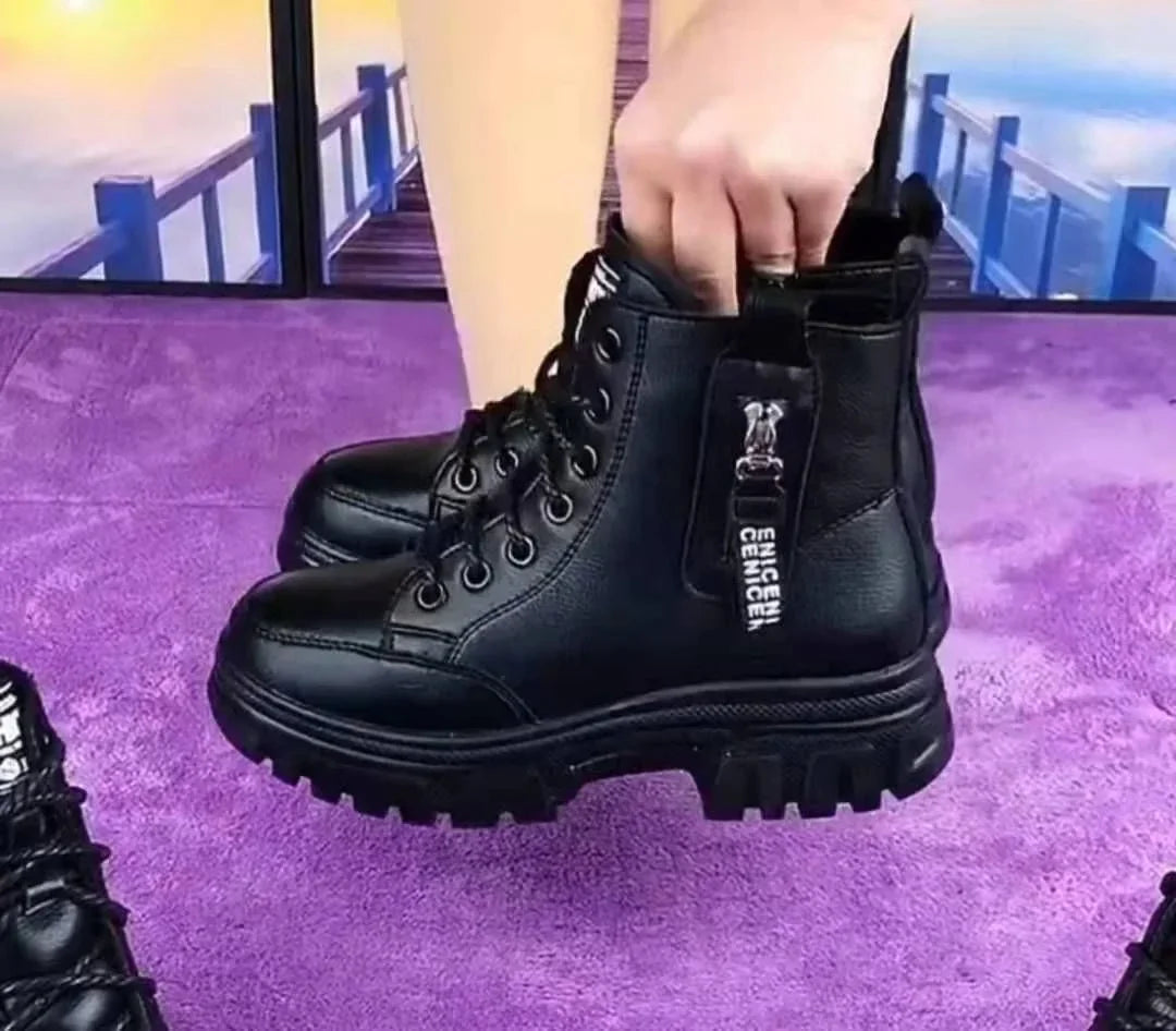 Heidi-Mode | Damen High Top Leder Martin Stiefel