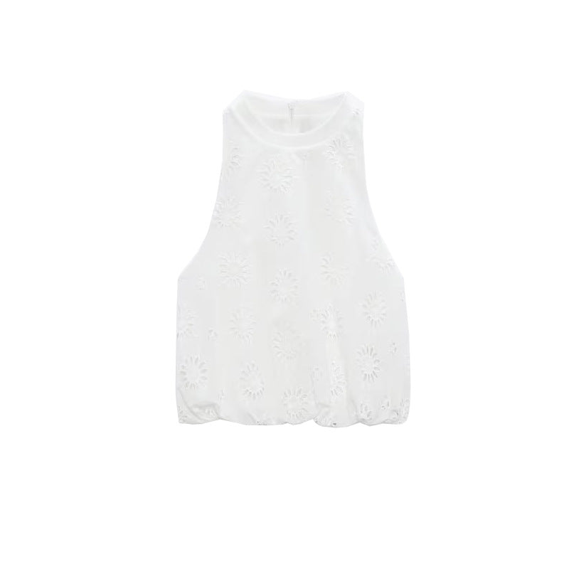 Heidi-Mode | Offenebestickte Weiße Bluse mit Rock