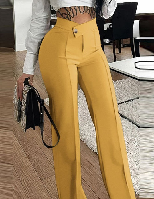 Heidi-Mode | Gerade Damenhose mit Modernem Schnallen