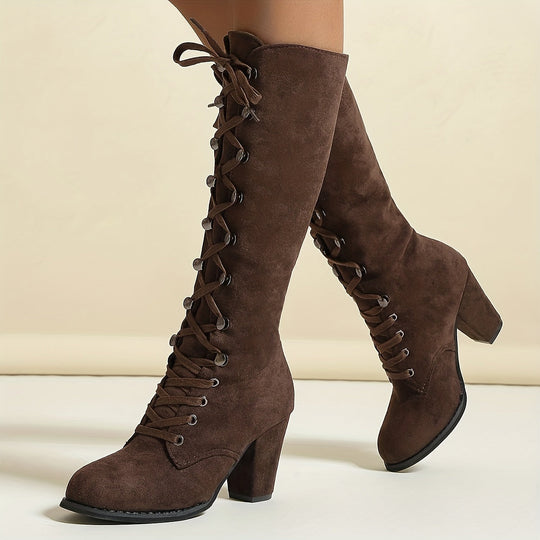 Heidi-Mode – kniehohe, bequeme lange Winterstiefel für Damen