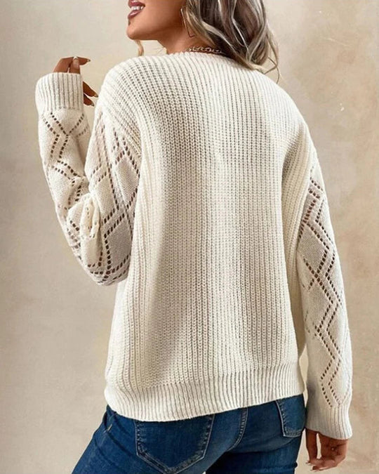 Heidi-Mode | ELEGANTER PULLOVER MIT V-AUSSCHNITT