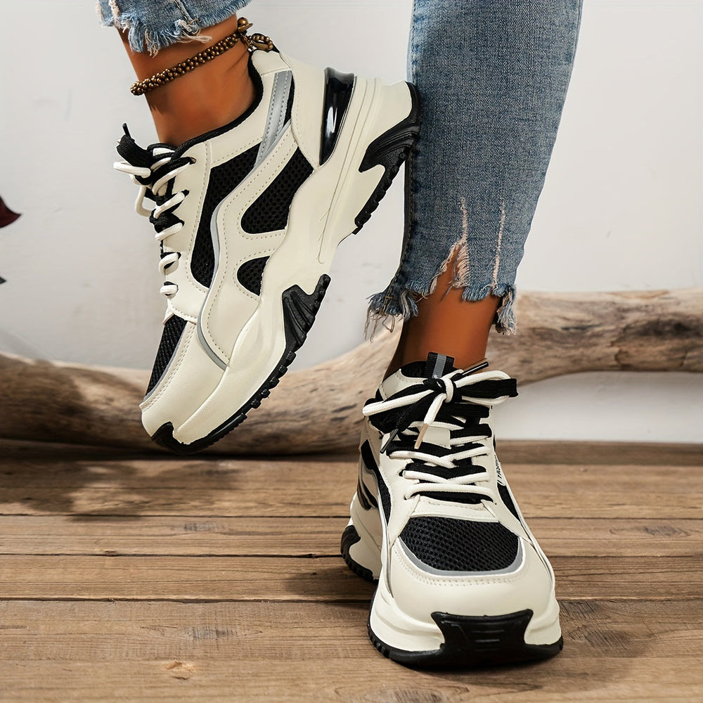 Heidi-Mode | Damen Sneaker mit Hoher Sohle Stilvoller Komfort