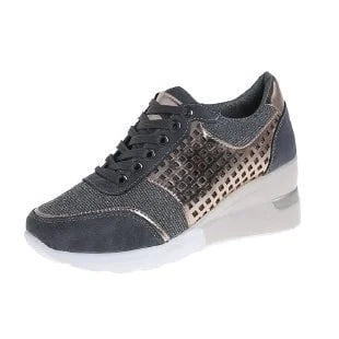 Heidi-Mode | Damen Sneakers Auf Keilabsatz mit Hohem Absatz