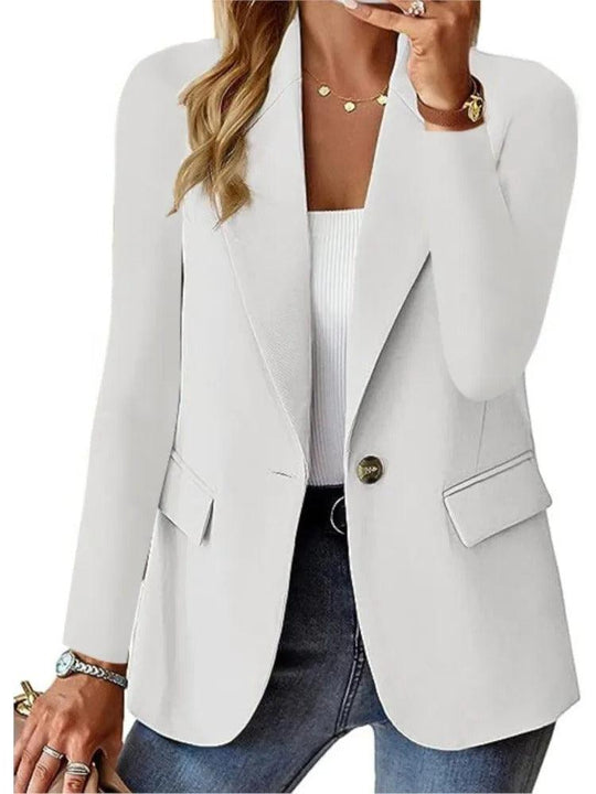 Heidi-Mode | Blazer Casual Langarm Relaxed Fit Jacke
