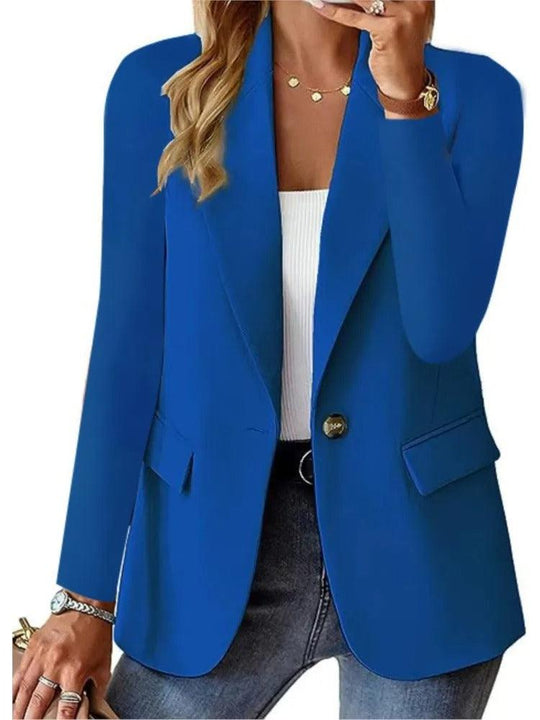 Heidi-Mode | Blazer Casual Langarm Relaxed Fit Jacke