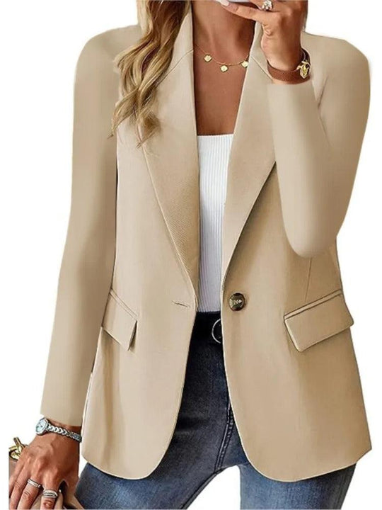 Heidi-Mode | Blazer Casual Langarm Relaxed Fit Jacke