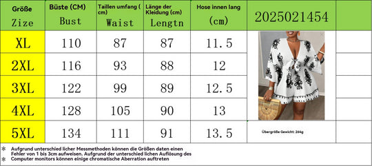 Heidi Mode | Bedruckte Kleidung mit ausgestellten Ärmeln und V-Ausschnitt