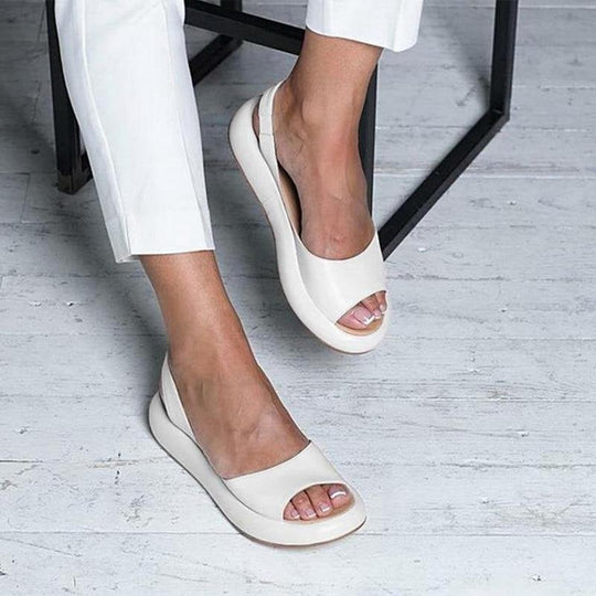Heidi-Mode | Offene Plattform Damen Sandalen