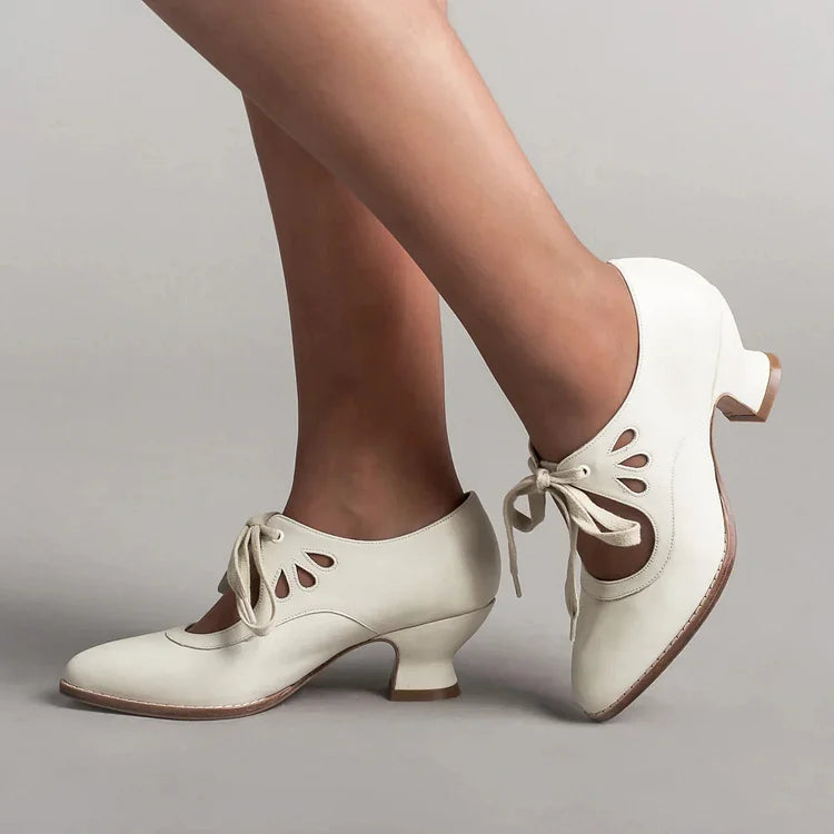 Heidi-Mode | Edwardianische Lederschuhe für Damen