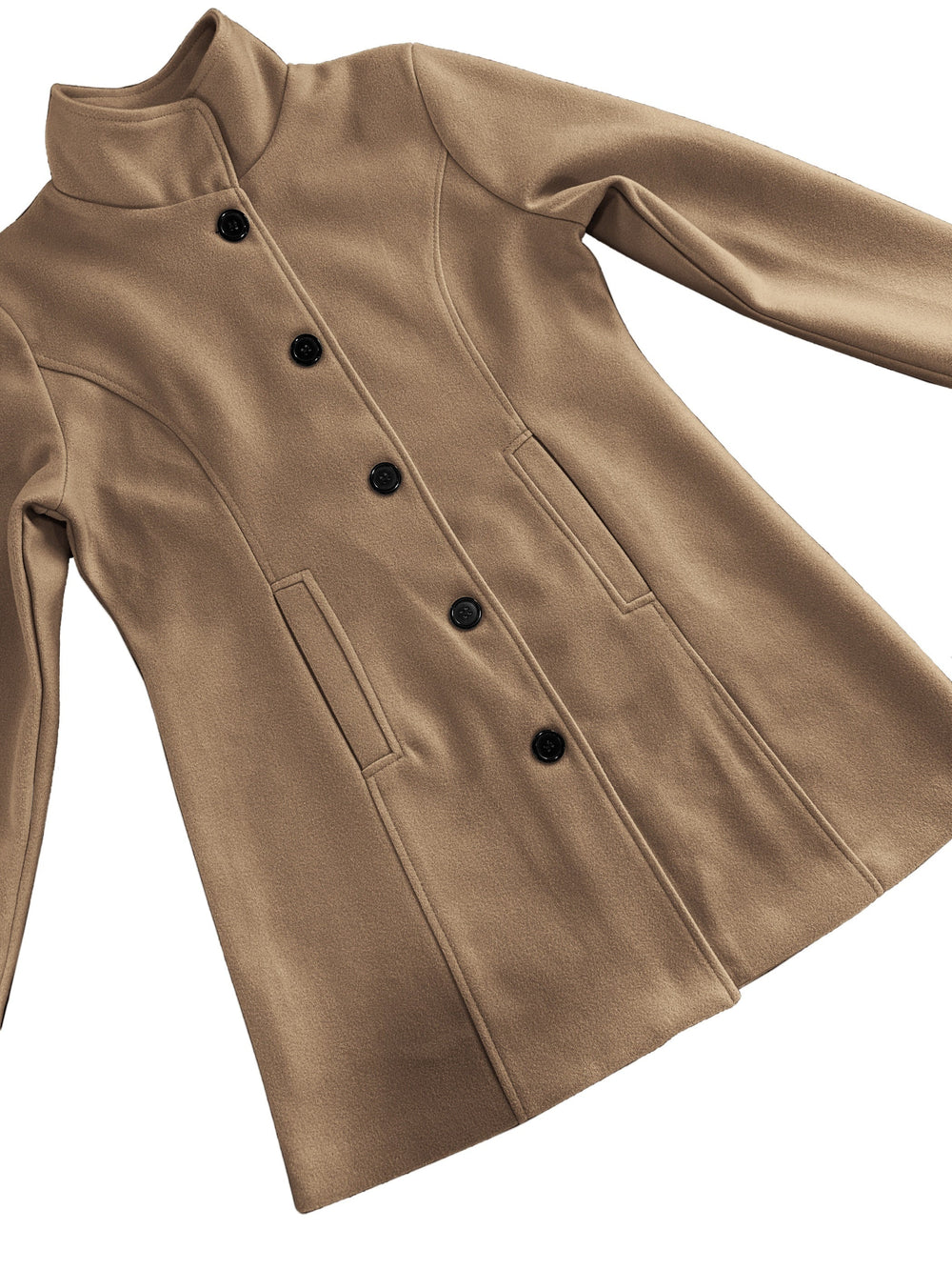 Heidi-Mode | Lange Jacke mit Knopfverschluss Eleganter Schutz
