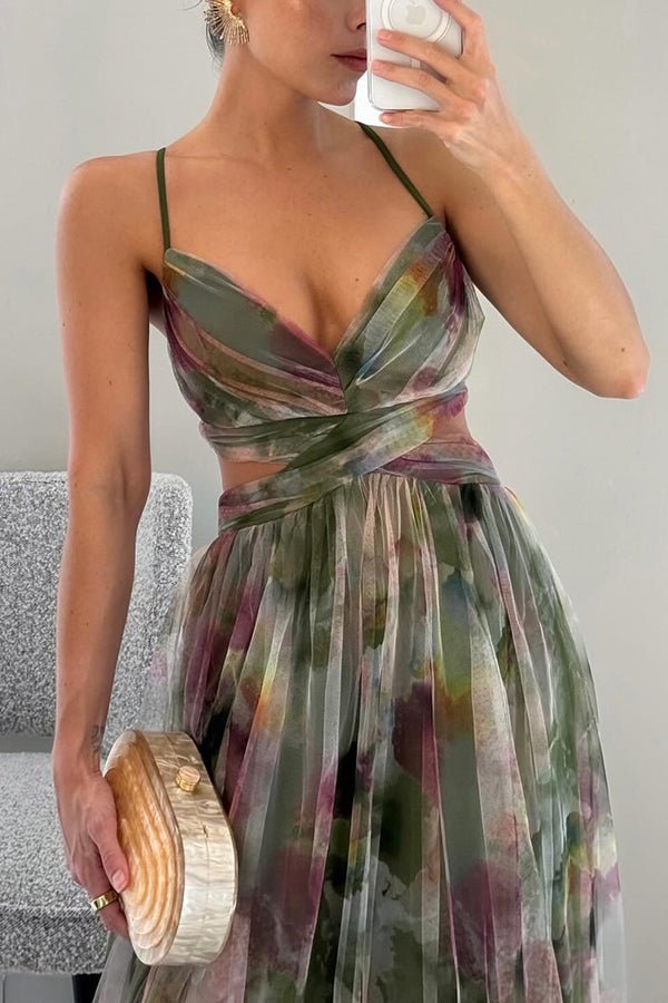 Heidi-Mode | Elegante Maxikleid Im Schönem Blumenmuster