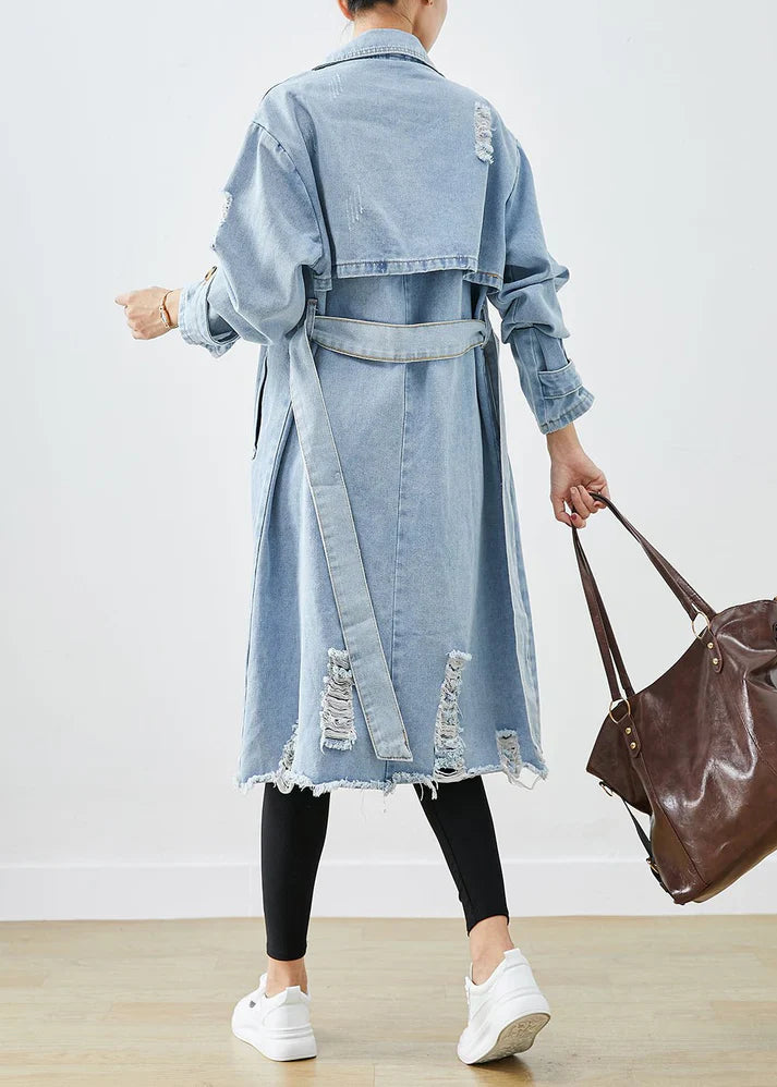 Heidi-Mode | Retro Denim Trenchcoat