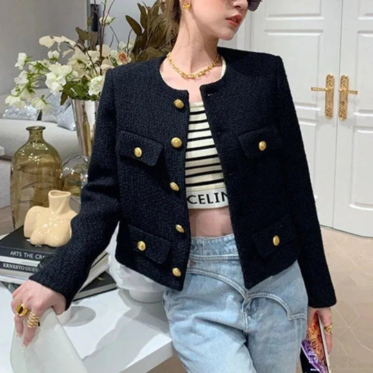 Heidi-Mode | Klappen Taschen Design Tweedjacken