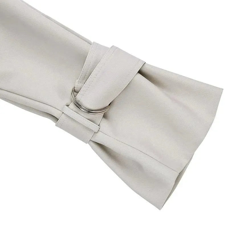 Heidi-Mode | Ausgestellter Ärmel Trenchcoat für Damen