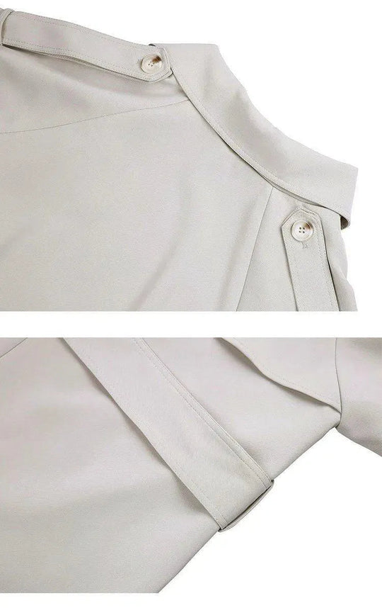 Heidi-Mode | Ausgestellter Ärmel Trenchcoat für Damen