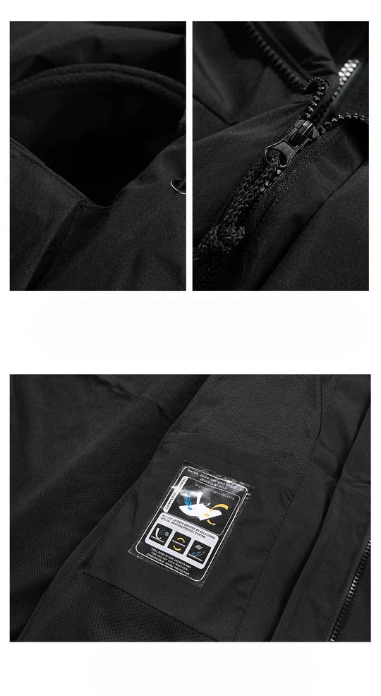 Heidi-Mode | 3-in-1 Fleece-Winterjacke mit Kapuze für Damen