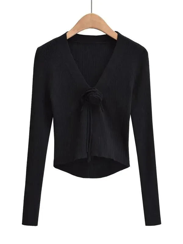 Heidi-Mode | Knot Damen Strickjacke Pullover