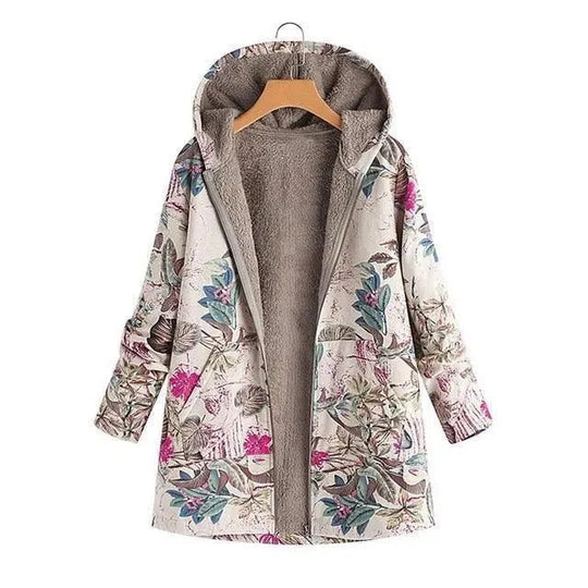 Heidi-Mode | Floral Locker Plus Size Wintermantel