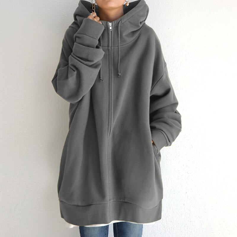 Heidi-Mode | Bequemer Oversize-Winterhoodie Cassandra