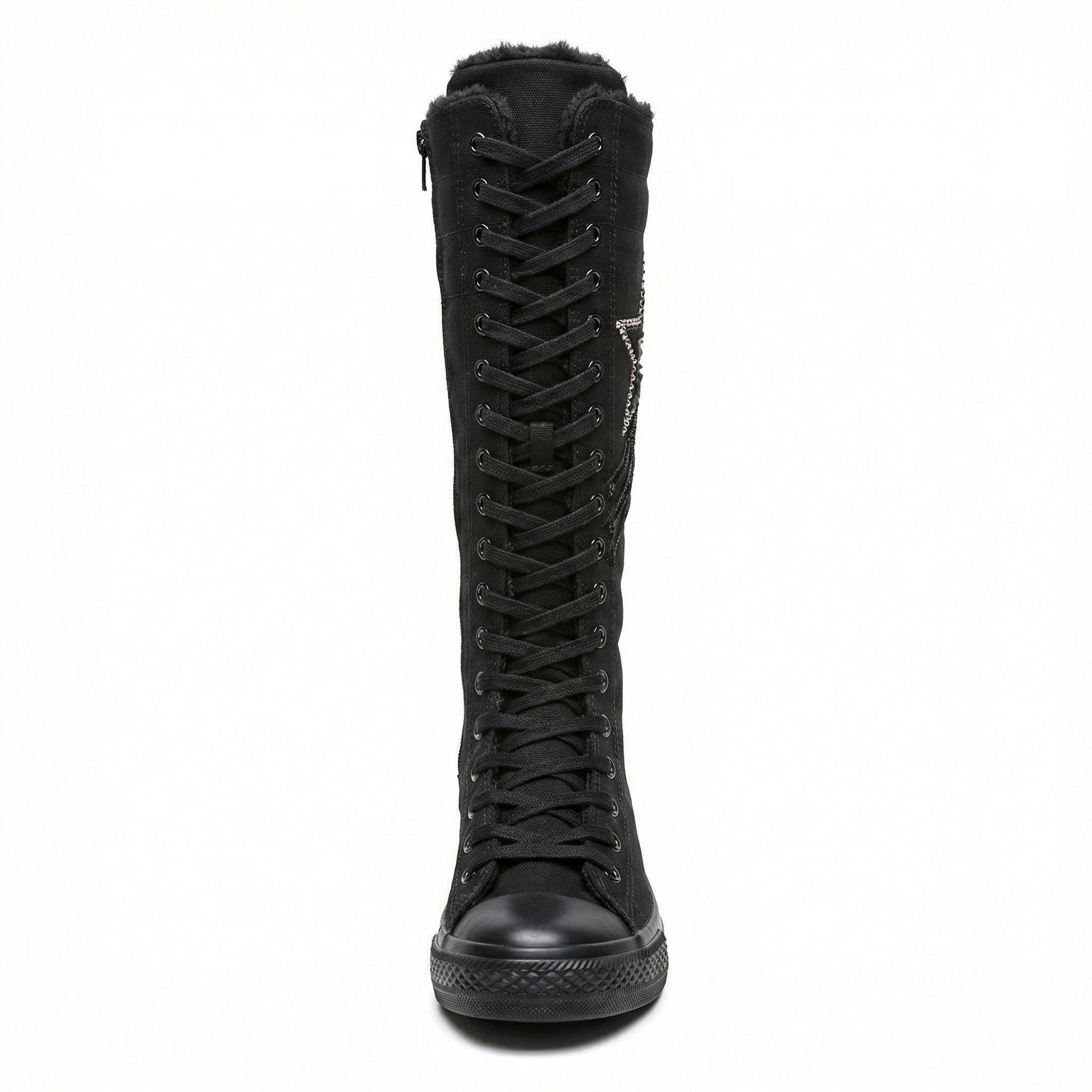 Heidi-Mode - Schnürstiefel mit Quasten