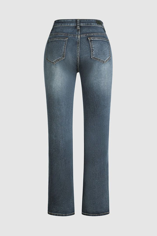 Elegante Jeans mit hoher Taille