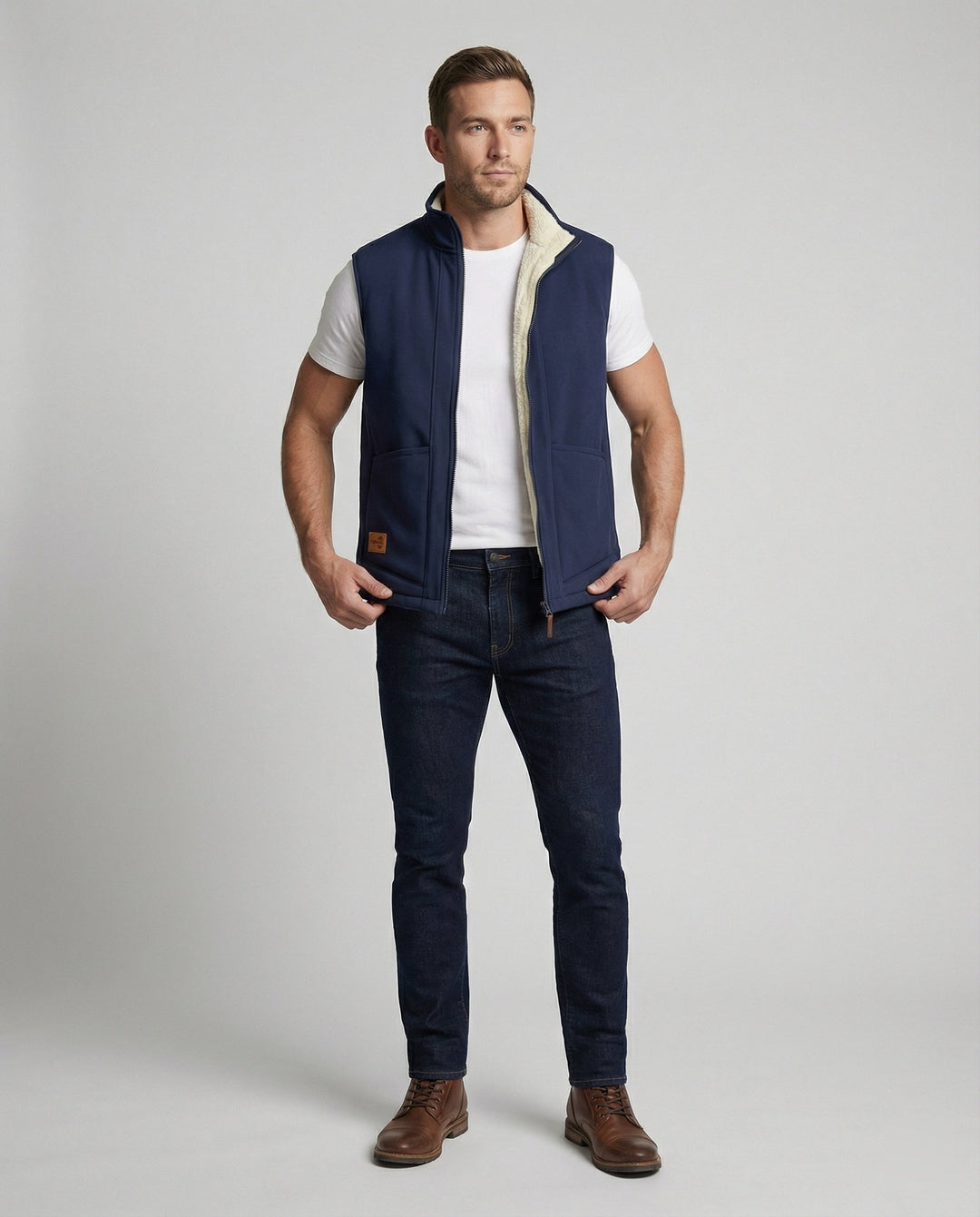 Gefütterte Winterweste Herren