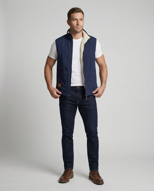 Gefütterte Winterweste Herren