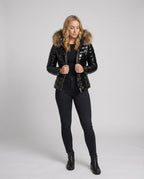 Heidi-Mode | Damen Pelzkapuzen-Puffermantel - Winter 2024